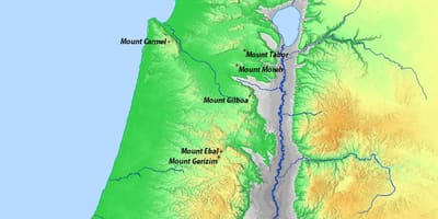 İsrail Dağları haritası 