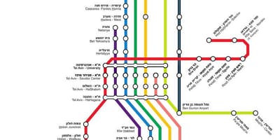 İsrail harita tren