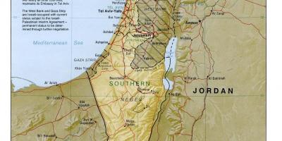 İsrail harita coğrafya 